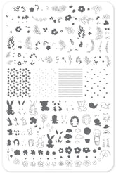 Life in Bloom (CjS-97)  - Clear Jelly Stamping Plate